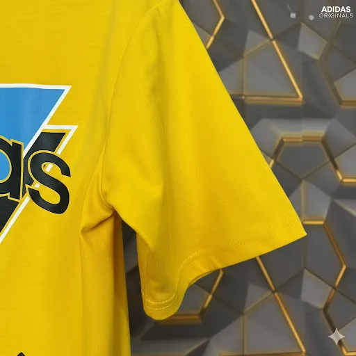 Trendy Men's Adidas Originals Yellow Graphic T-Shirt - Street Style Essential