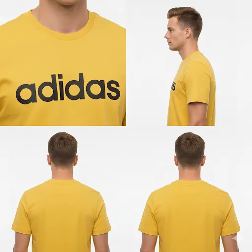 Classic Men's Adidas Yellow Logo T-Shirt - Everyday Comfort & Style