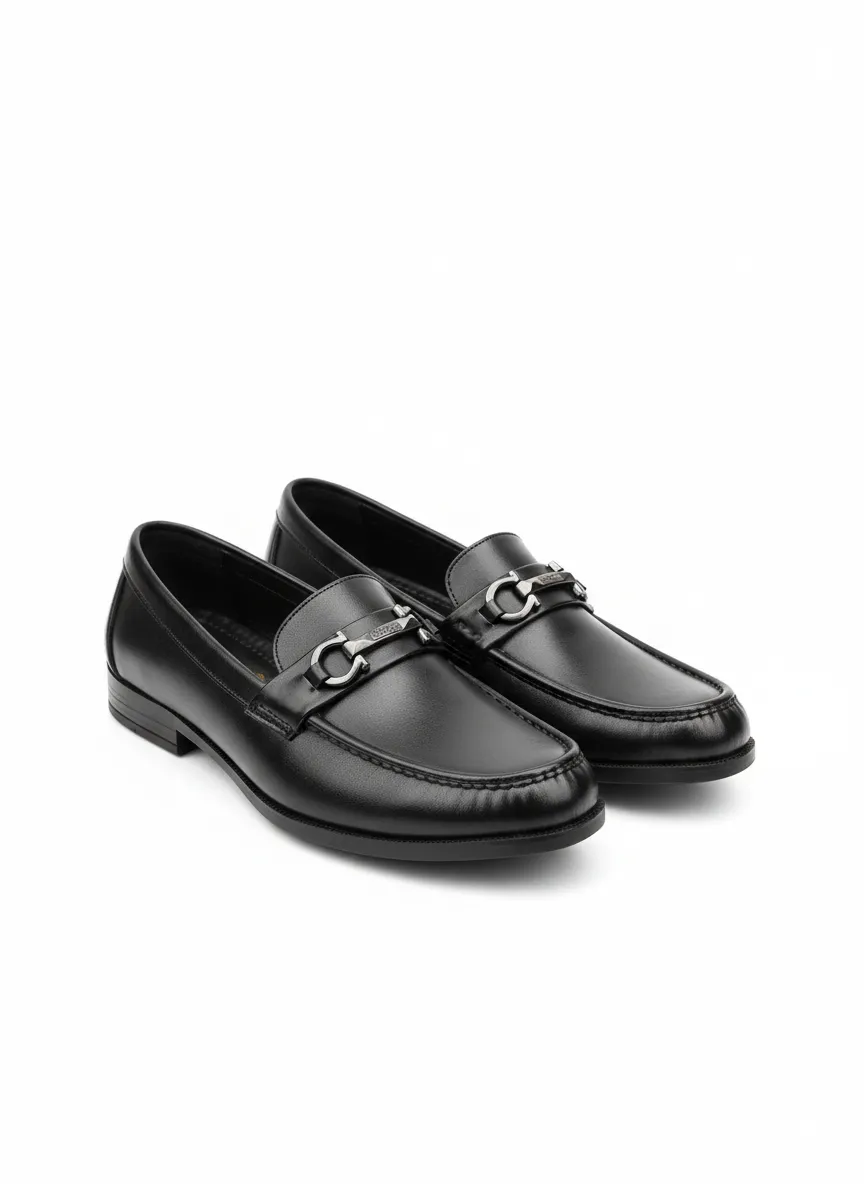 leather horsebit loafer.