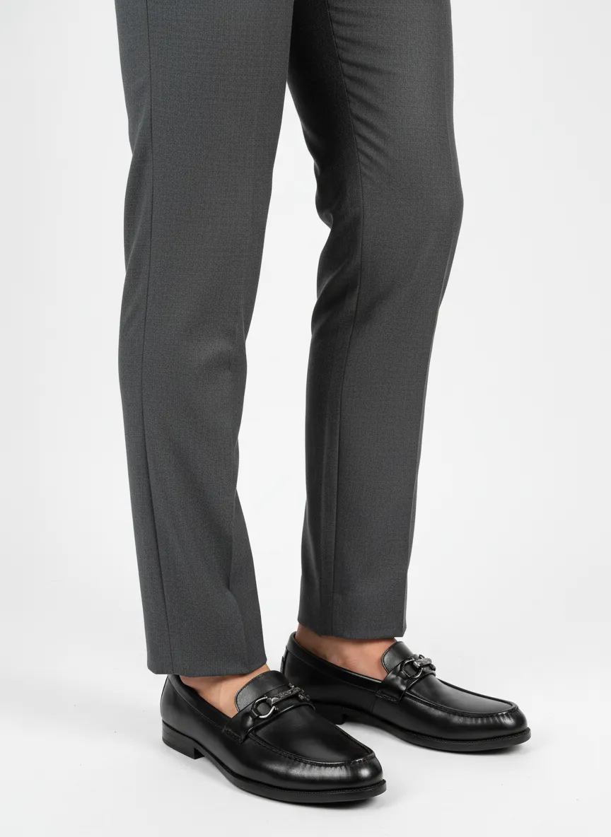 leather horsebit loafer.