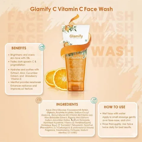 Glamify Vitamin C Facewash