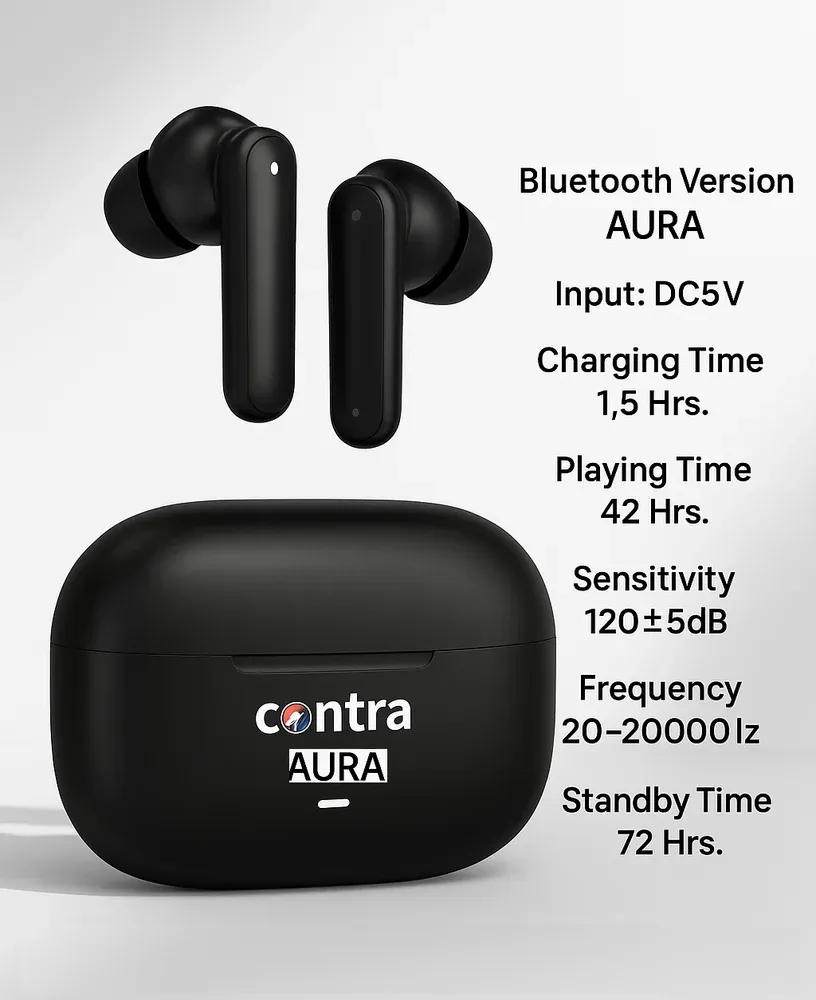 White Bluetooth Earbuds, Mobile