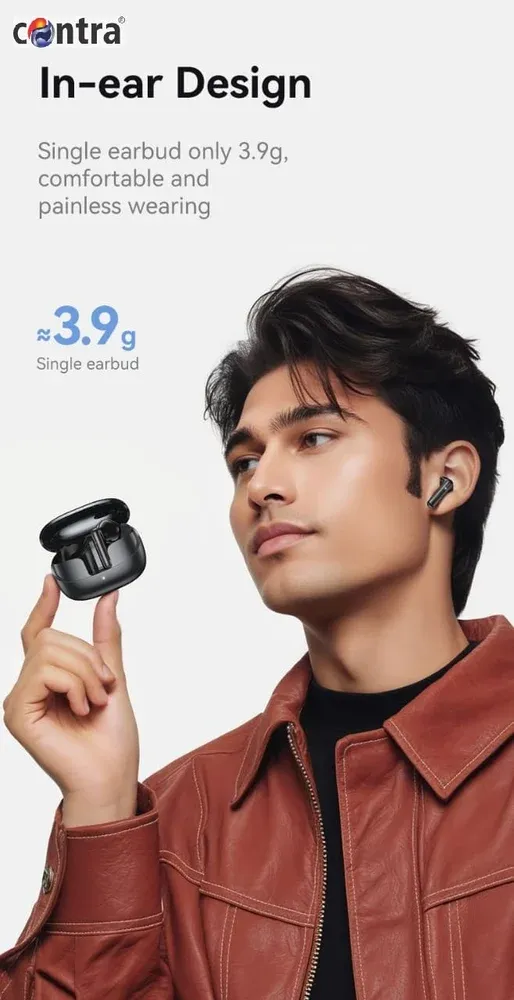 White Bluetooth Earbuds, Mobile