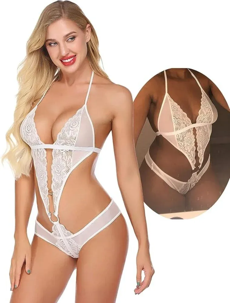 BLACK/RED Net Bovelt Baby Doll Lingerie, Size: Free Size