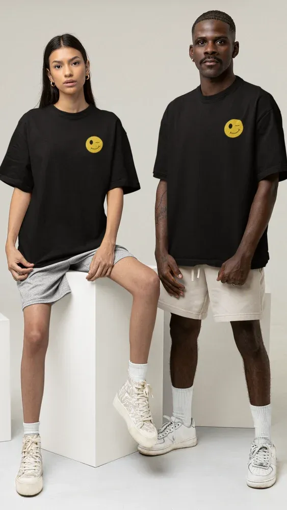 Plain Addiz Popcorn Polo Neck T-shirt For Men