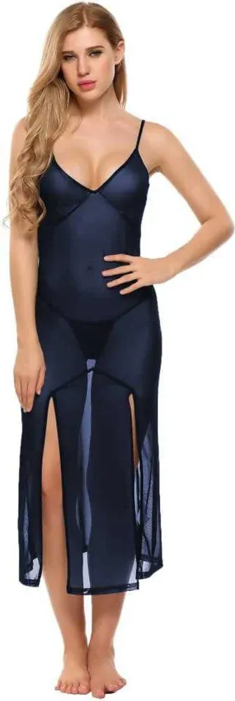 Sexy Halter Lace-up Backless Lace Patchwork Perspective Solid Color Lingerie for Women