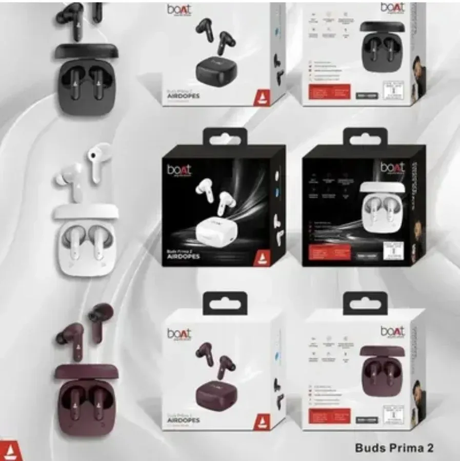 Boat Earbuds airpods Buds Prima 2, 5 Hours, Mobile