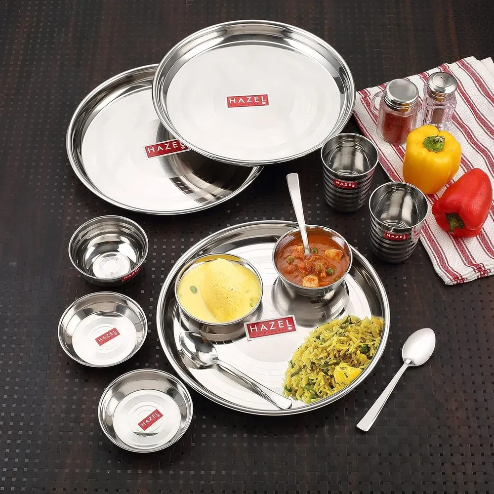 Elegent Stainless Steel Dinner Set, 36 Pieces Set
