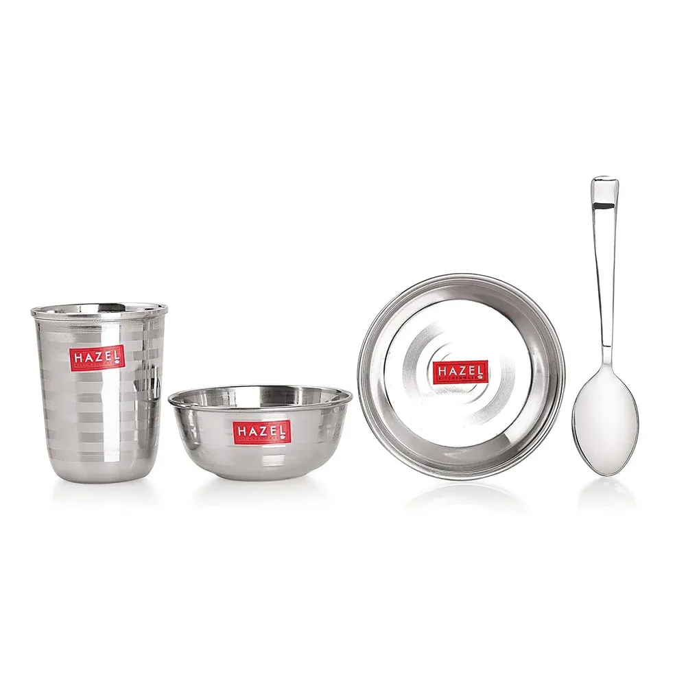 Elegent Stainless Steel Dinner Set, 36 Pieces Set