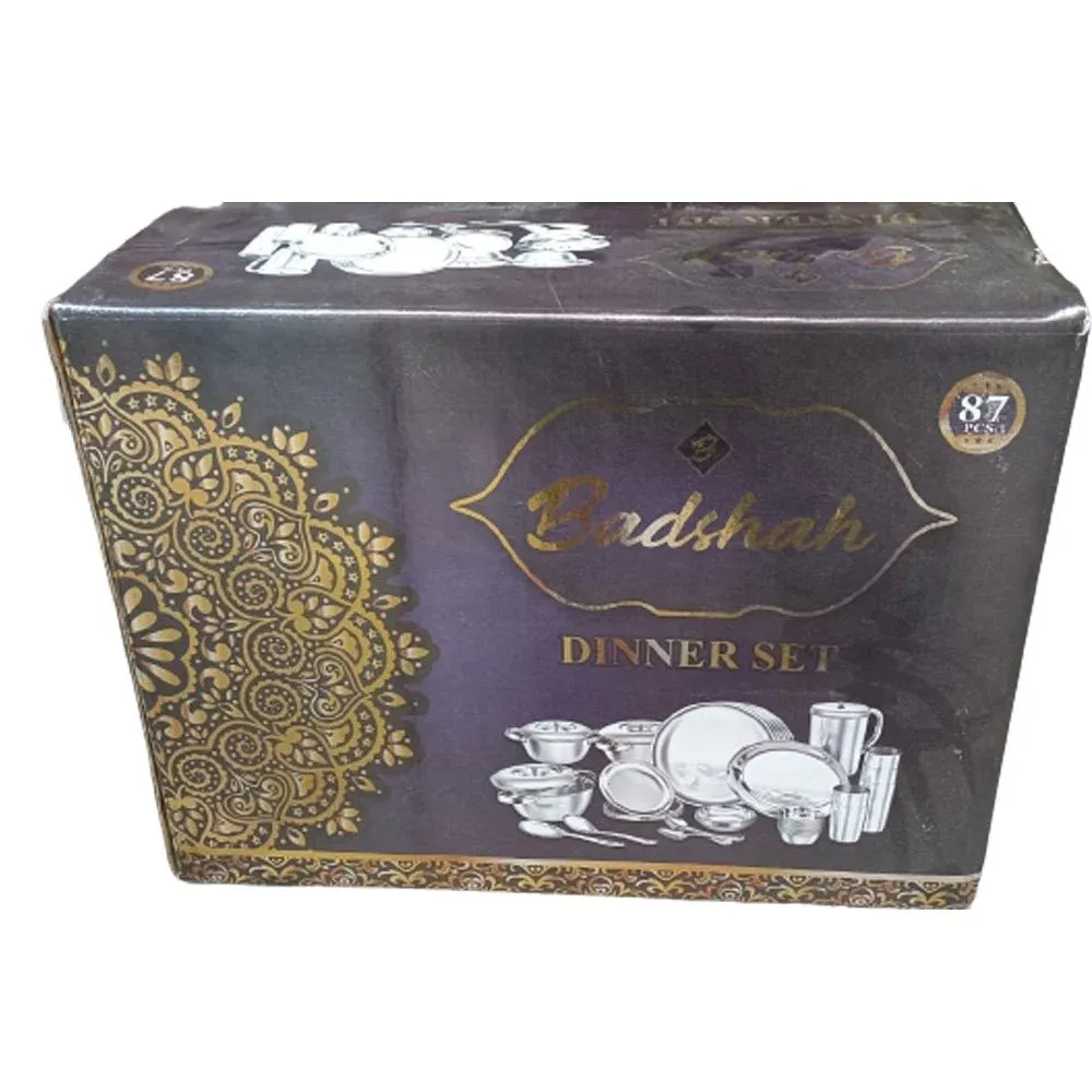 87 Pieces Badshah Stainless Steel Dinner Set