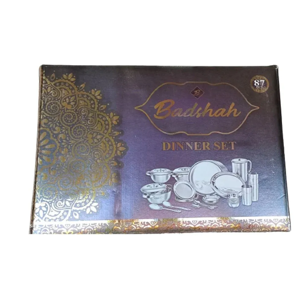 87 Pieces Badshah Stainless Steel Dinner Set