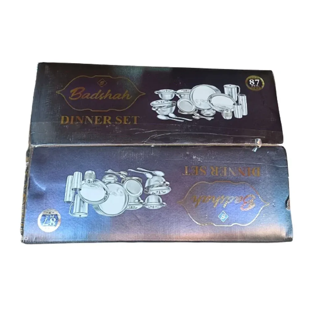 87 Pieces Badshah Stainless Steel Dinner Set