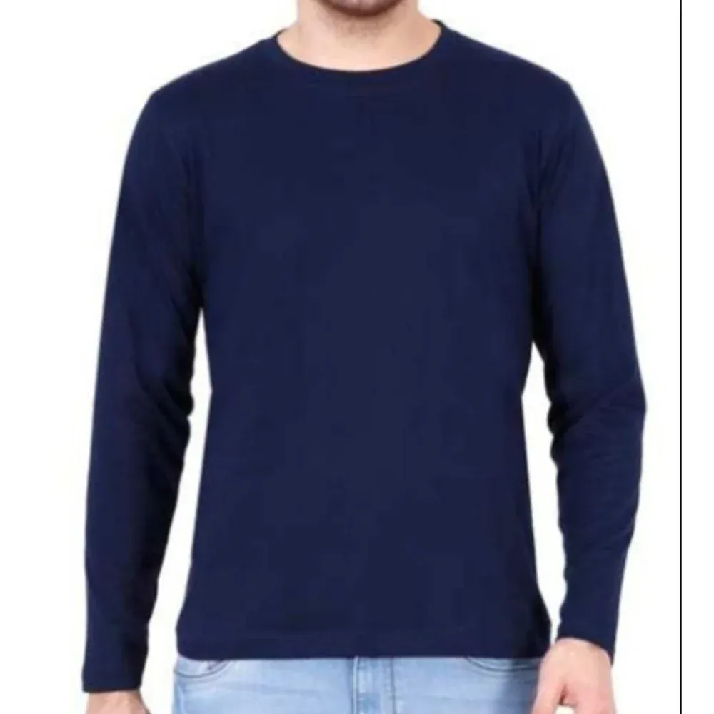 Black Polyester Mens Round Neck Dry Fit T Shirt, Half Sleeves