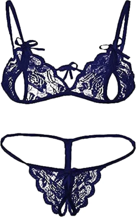 Unitrust Net Bra Panty Set Combo babydoll lingerie set sexy for honeymoon Lingerie Set