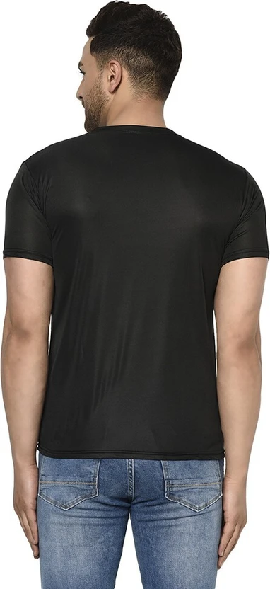 InkTees Solid Men Round Neck Multicolor T-Shirt