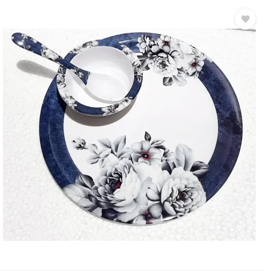 Radhe Crockery Pack of 41 Melamin SILVERROCK Dinner Set