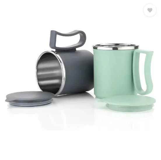 OFFYX Stainless Steel Tea Cup Stainless Steel Coffee with Lid