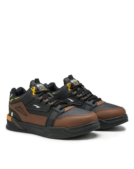 ASIAN  Men Round-Toe Lace-Up Sneakers