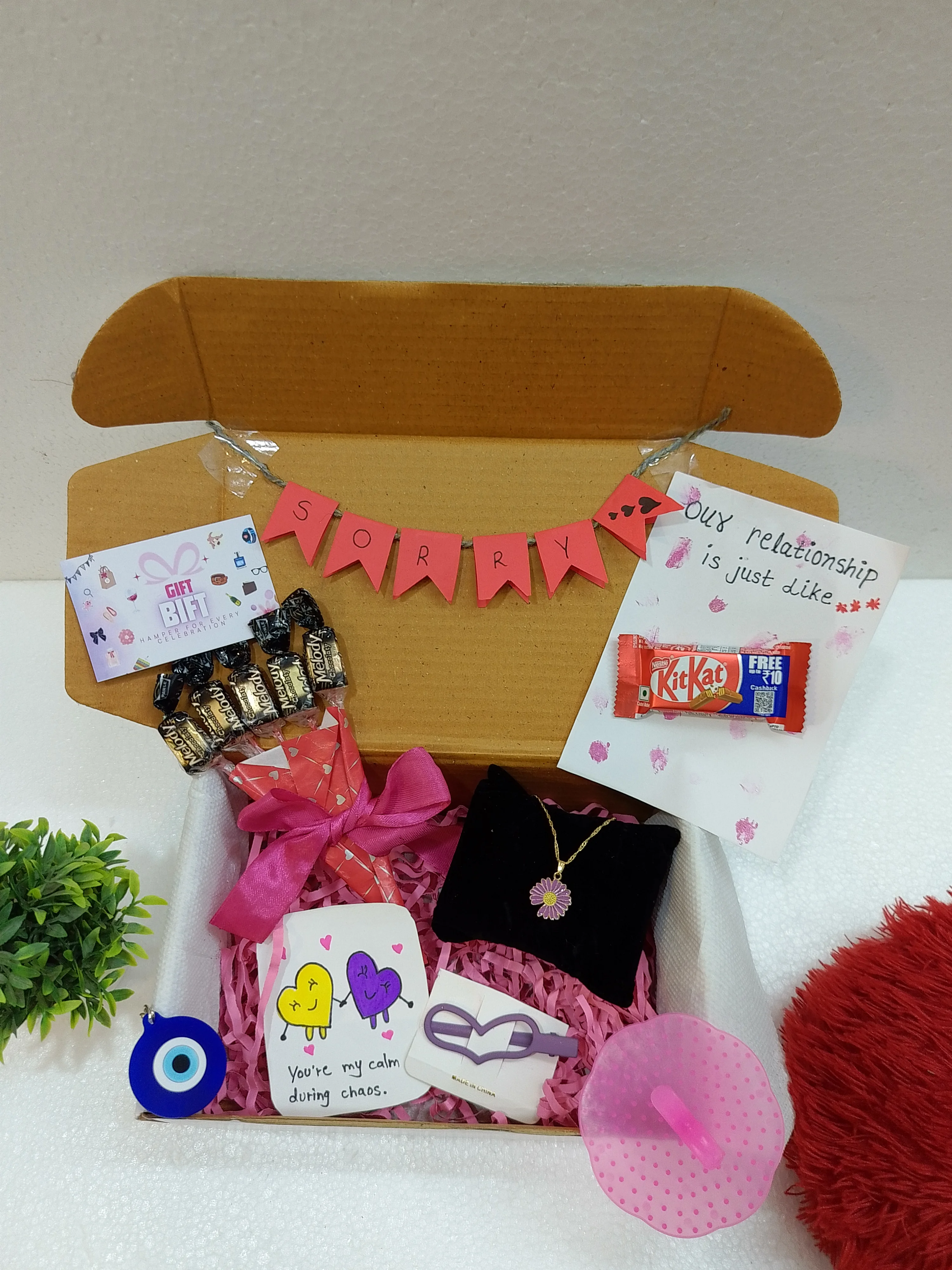 Cute Apology Gift Hamper | Thoughtful Surprise Box